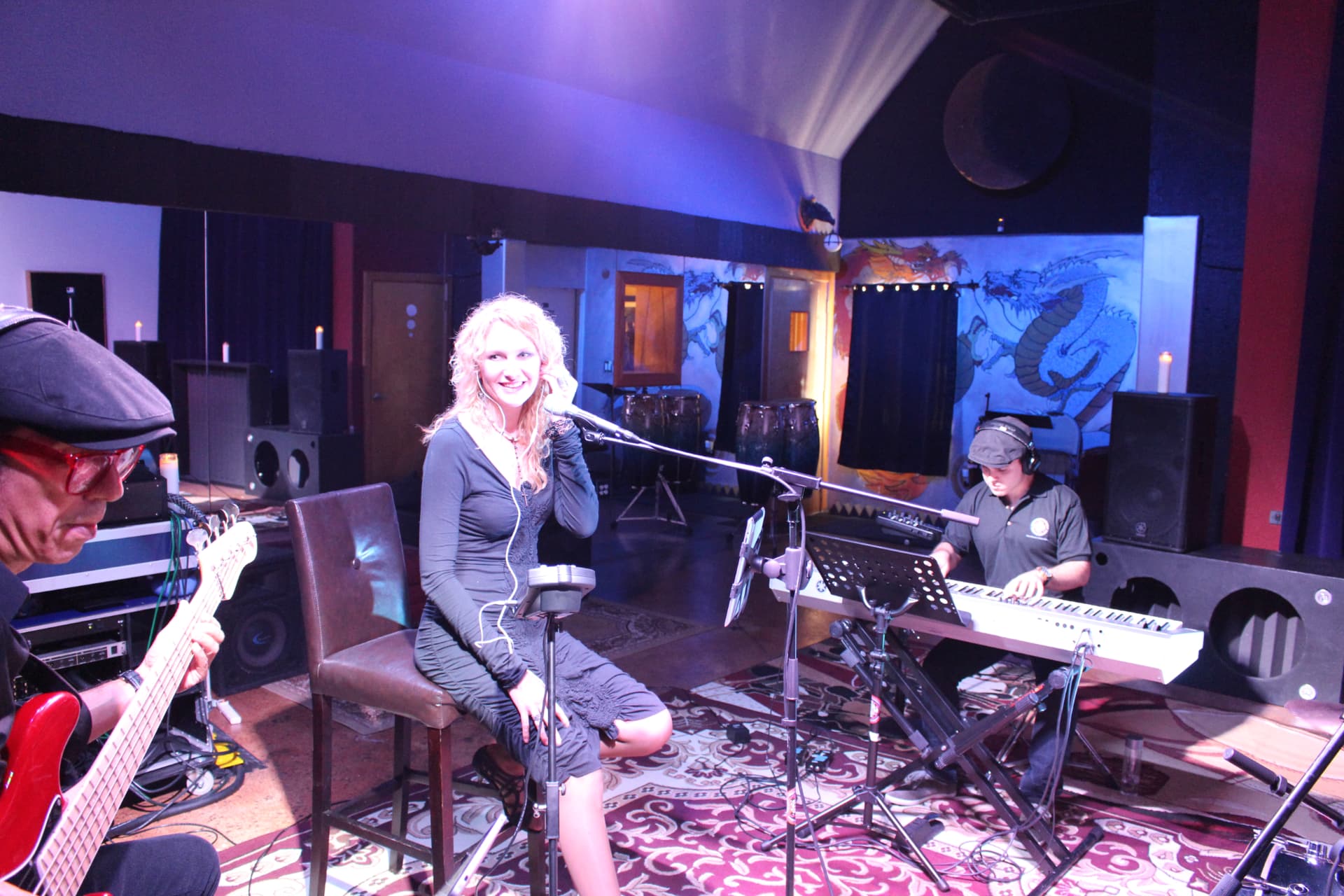 Juliana Polansky with a rehearsal audience